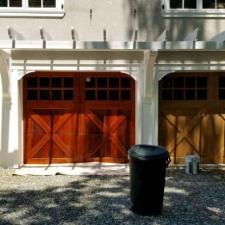 Garage Door Staining 1